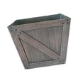 thumbnail image 2 of koolsoo Resin Planter Box Country Style Simple Plant Pot for Garden Hotel Home Decor Dark Brown, 2 of 9