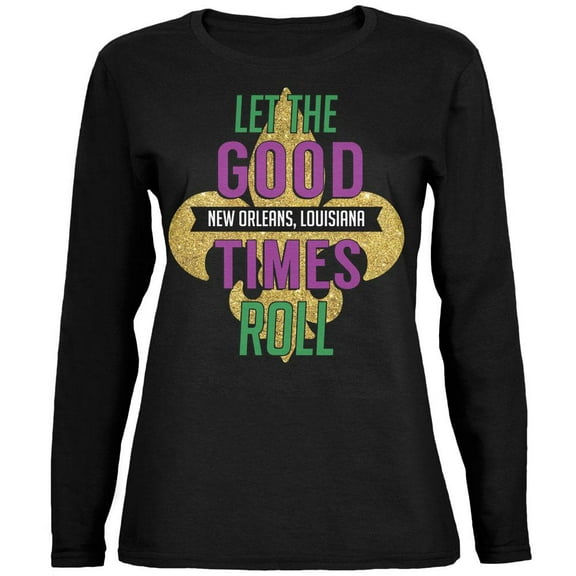 Old Glory Let the Good Times Roll Print Long Sleeve T-Shirt (Women's)
