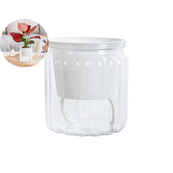 VQPeo Cultivation Flower Pot - Self-Absorbing Lazy Design, Plastic Indoor Planter for Green Lovers, Desktop Decorative Small Potted Plant Container