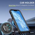 thumbnail image 2 of Funda con soporte de anillo para iPhone 14, protección total, compatible con soporte magnético para coche, resistente a arañazos, 2 of 5