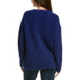 thumbnail image 2 of Proenza Schouler White Label womens  Alana Alpaca & Wool-Blend Cardigan, l, Blue, 2 of 3