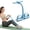 Blue, variant on Multifunction Elastic Yoga Resistance Band, 6-Tube Pedal Resistance Bands with Handles, 3-in-1 Home Workout for Arms, Legs & Core