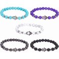 thumbnail image 1 of Pulsera de cuentas de mano de Hamsa, pulsera de piedra protectora de mano de Hamsa, pulsera de cuentas de mano de piedra natural, pulseras de cuentas para parejas, regalo, 1 of 7