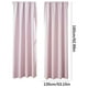 thumbnail image 5 of Cortinas opacas escandinavas de color sólido, juego de 2 paneles, con aislamiento térmico y reducción de ruido para entornos oscuros, perfectas para dormitorio, cocina y cine en casa., 5 of 8