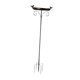 thumbnail image 2 of Baño para pájaros de metal, comedero para pájaros, de hierro, con 5 puntas y base de estaca, para balcón, jardín, patio trasero, terraza., 2 of 9