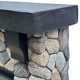 thumbnail image 6 of FESTIVO 44 in. Freestanding Electric Fireplace in Warm Beige Stone, 6 of 11