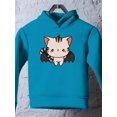 thumbnail image 3 of Cute Kittyboo Bat Costume Hoodie Toddler -Image by Shutterstock,  4 Toddler, 3 of 4