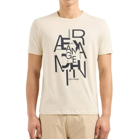 Armani Mens Logo Graphic T-Shirt, Black, XX-Large