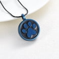 thumbnail image 2 of Round with Paw Print Pet Cremation Jewelry for Ashes Urn Necklace Lockets for Dog Cat Ashes Holder, 2 of 5