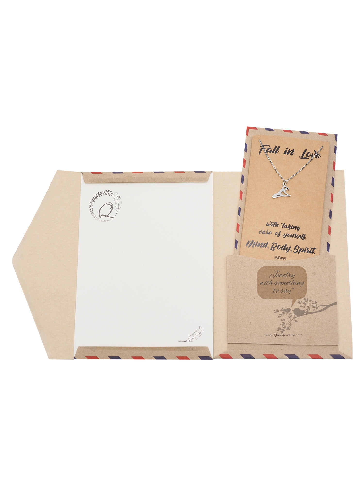 Quan Jewelry Quan Jewelry Yoga Necklace Handmade Meditation Pendant Charm Yoga Pose Jewelry Yoga Gifts For Friend With Inspirational Healing Quote Jewelry Walmart Com Walmart Com