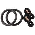 thumbnail image 2 of Portable Sport Exercise Birch Home Fitness Wooden Gymnastic Rings Training Strength with Straps 6, 2 of 8