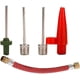 thumbnail image 1 of Portable inflator ball pump air pump inflation kit with needle, nozzle, extension hose for basketball, football, volleyball, rugby, balloons, other in, 1 of 5