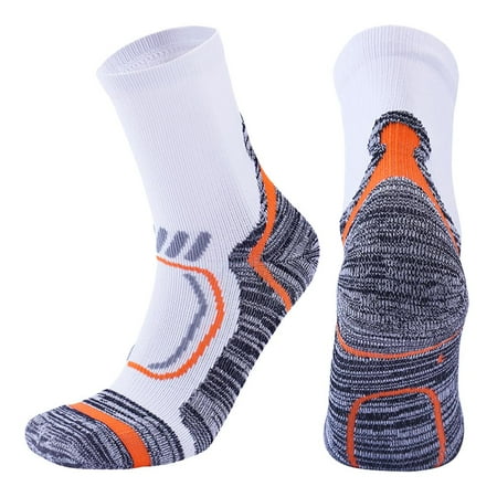 Hiking Socks Thermal Warm Crew Winter Sock for Men Women Running Backpacking White L