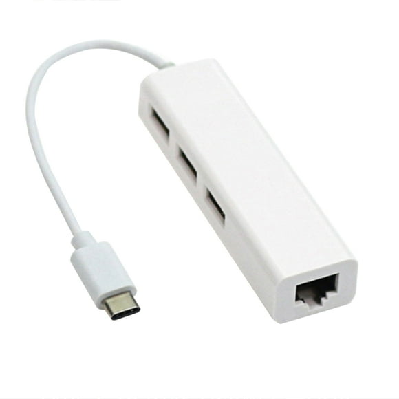 Workhe USB C Type C to Ethernet Adapter Portable Laptop USB RJ45 hub Laptop Tablet PC USB2.0 Hub RJ45 Network Card Lan Adapter