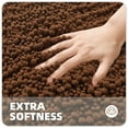 thumbnail image 5 of PABUBE Bathroom Rug, 20"x32" Luxury Chenille Bath Mat, Shag Bath Rugs, Soft and Absorbent, Machine Washable Bathroom mat, Non Slip Bath Rug for Bathroom Floor, Brown, 5 of 9