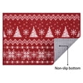 thumbnail image 6 of Haperlare Christmas Decorative Doormat 17"x29" Holiday Boho Style Welcome Mat for Home Decoration Non Slip Doormat Outdoor Indoor Entrance Floor Mat, Red, 6 of 9