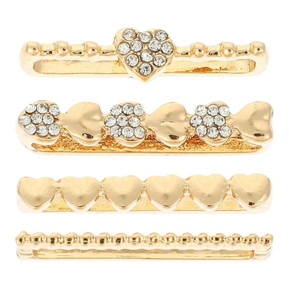 RomaMX 4pcs Silicone Strap Ornament SmartWatch Charm Reloj Anillo de correa compatible para el reloj de Apple