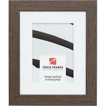 Craig Frames Farmhouse Essentials, 20x26 inch Picture Frame Matted for a 16x22 Photo, Mocha Brown