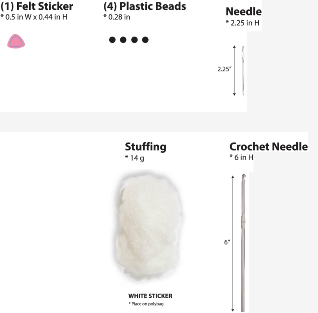 Winnie the Pooh & Piglet Crochet Kit, 15 Pieces
