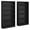 Classic Black, variant on Bush Furniture Universal 5 Shelf Bookcase Set of 2