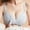 Gray, variant on Women's Convenient Breastfeeding Lace V Neck Pregnant Full Bust Seamless Comfort Maternity Bra