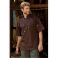 thumbnail image 1 of Uncommon Threads 0415-0210 South Beach Chef Coat Short Sleeve in Brown - 6XLarge, 1 of 1