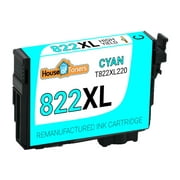 Epson 822XL (T822XL220) Cyan Remanufactured Ink Cartridge