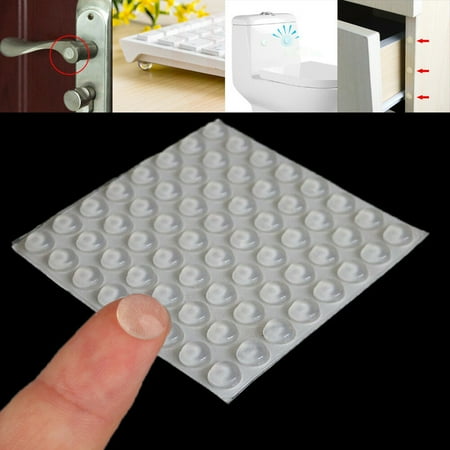 

Naierhg 100Pcs Door Buffer Transparent Anti-collision Silicone Feet Self-Adhesive Noise Elimination Door Bumper for Door