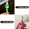 thumbnail image 3 of USB Charging Cable Bite Protection Cartoon Animal Charger Cable Wire Organizer Earphone Line Cover Protect Case Phone Decor Wire A 1Pcs-Penguin, 3 of 6