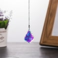 thumbnail image 3 of Tnobhg 1/6Pcs Faux Crystal Suncatcher Hanging Decoration with Chain Indoor Outdoor Home Garden Colorful Rainbow Maker Prism Pendant Ornament, 3 of 7