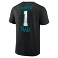 thumbnail image 3 of Men's Black Jacksonville Jaguars Father's Day #1 Dad T-Shirt, 3 of 3