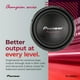 thumbnail image 3 of Pioneer TS-A301D4: potente subwoofer de 12 pulgadas, potencia máxima de 1600 vatios, bobina móvil dual de 4 ohmios para graves potentes, 3 of 5