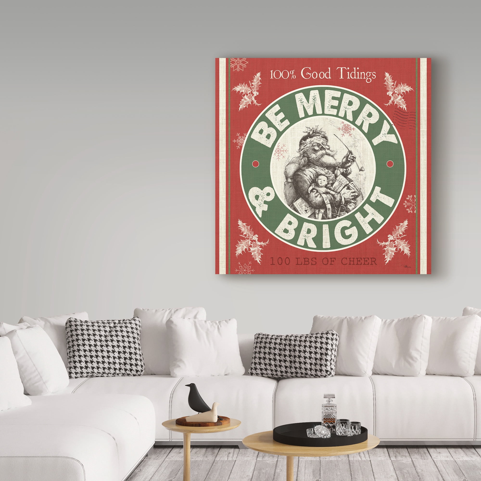 Trademark Fine Art Seasonal Canvas Art ' Farmhoe Holiday I Color ' by Pela Studio
