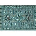 thumbnail image 1 of Ahgly Company Indoor Rectangle Persian Light Blue Traditional Area Rugs, 2' x 4', 1 of 4