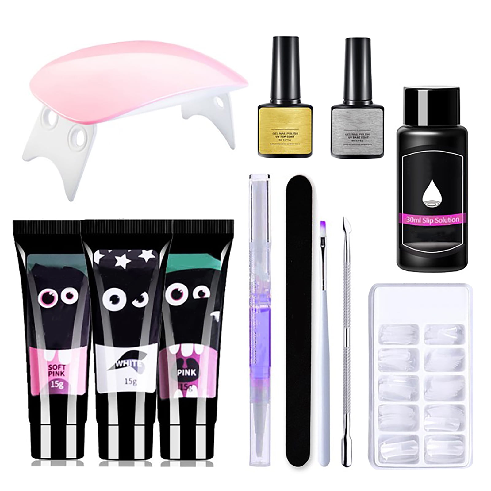 Gel Nail Extension Set, Nail Extension Gel Kit All In One