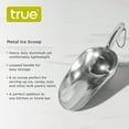 thumbnail image 2 of True Aluminum Metal Ice Scoop for Cocktails, Home Bar, Tools, Kitchen, 6 oz, 2 of 6