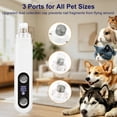 thumbnail image 6 of DSOOLO Dog Nail Grinder with 2 Lights,5 Speed Pet Nail Grinder for Small, Medium , Large Dogs and Cats，White, 6 of 8
