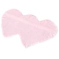 thumbnail image 1 of Cojín de silla de lana de imitación, alfombra para mesa de té, alfombra para cama, tapete doble con forma de corazón, 1 of 6