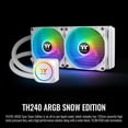 thumbnail image 2 of Thermaltake TH240 ARGB All-in-One Liquid Cooling System CPU Cooler, White, 2 of 6