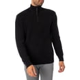 thumbnail image 2 of Replay Half Zip Ribbed Knit, Black, 2 of 5