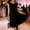 *Black, variant on ClodeEU Women's Velvet Sleeveless Dress with Ruffle Collar ,Elegant Slim Fit Dress Blue,Womens Plus XXL