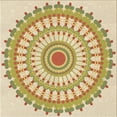 thumbnail image 1 of Ahgly Company Machine Washable Indoor Square Transitional Cinnamon Brown Area Rugs, 5' Square, 1 of 7