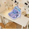 thumbnail image 4 of 12-layer Pencil Case, School Supply Organizer, Multi-compartment Design, for Elementary Students, School Supplies, Homework Station, Blue, by FAJHHA, 4 of 8