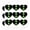 Opaque, variant on Ben 10 Logo Heart Shaped Planner Calendar Scrapbook Craft Stickers