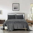 thumbnail image 2 of Chezmoi Collection Extra Soft Fleece Sheet Set Twin, 3-Piece Microplush Non-Pilling Velvety Bed Sheet, Deep Pocket - Lightweight All Season Warmth, Twin, Gray, 2 of 9