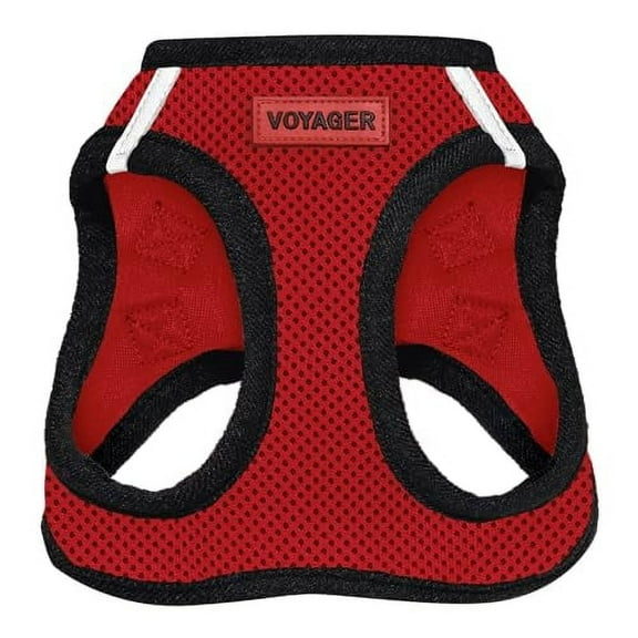 Best Pet Supplies - Voyager Step-in Air Pet Harness - All Weather Mesh - Red/Black Trim, XXXS