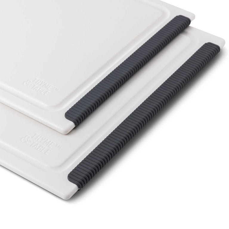 2-Piece Poly Cutting Board Set, White photo 3