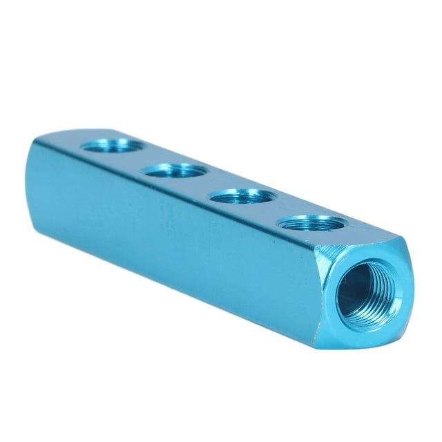 Air Hose Manifold Block Splitter,Pneumatic Manifold Block Splitter Pneumatic Air Hose Inline Fitting Aluminum Block Splitter Next-Gen Design