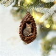 thumbnail image 7 of Sunxin Hangs 2D Acrylic Pinecone Animal Ornaments Set Christmas Tree Hanging Decor with Hamster Dog Cat Squirrel Festive Holiday for Animal Lovers, 1 Piece of 2D Acrylic Pendant, 7 of 7
