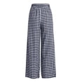 thumbnail image 7 of Karymi Sweatpants Women Elastic High Waist Plaid Wide Leg Pants, Casual Checkered Trousers with Side Pockets, Lightweight Palazzo Pants Women Clothing, 7 of 7